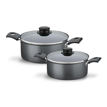 Imagem de Caçarola Turim Alumínio Antiaderente Cinza Escuro 20cm 2,8l Ptc2 - Tramontina 20261620