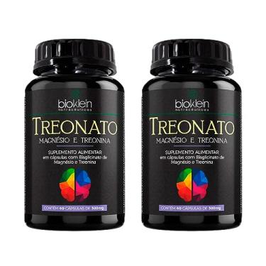 Imagem de Kit 2 Treonato - 260mg Magnésio e 220mg Treonina - 60 Cápsulas Bioklein