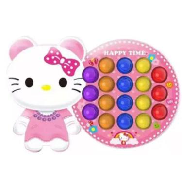 Imagem de Pop It Fidget Toy Bubble Sensorial Hello Kitty Happy Time
