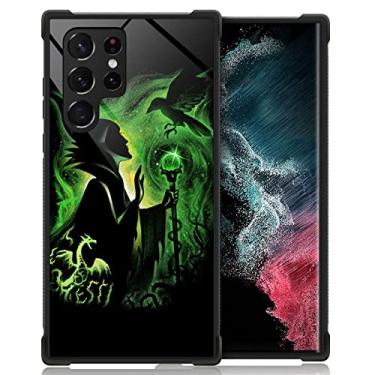 Imagem de CARLOCA Compatível com Samsung Galaxy S23 Ultra, Padrão Green Magic Lady Ultra Proteção À Prova de Choque Silicone Macio TPU Antiderrapante Traseira para Samsung Galaxy S23 Ultra