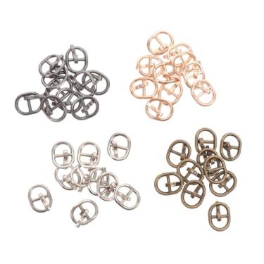 Imagem de 40 peças mini fivela de couro trela rolo pino fivelas pequenas fivelas de sapato para bonecas bonecas em miniatura bjd boneca trompete acessórios boneca roupas botão moldes de goma brinquedo liga ferr