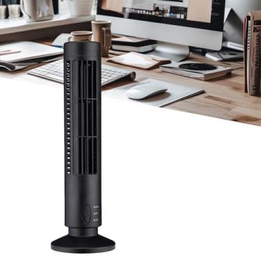 Imagem de Zetiling Ventilador de torre para quarto, ventilador de chão, 2 velocidades e modos de ventilador de pé mini usb ventilador de torre sem lâminas para quarto sala de estar escritório em casa para