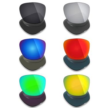 Imagem de Mryok 6 pares de lentes polarizadas de substituição para óculos de sol Ray-Ban RB4184 54 mm - preto furtivo/vermelho fogo/azul gelo/titânio prateado/verde esmeralda/ouro 24K