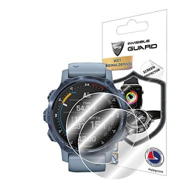 Imagem de IPG para Garmin Descent Mk2S, protetor de tela de relógio de tamanho menor (2 unidades), película transparente invisível Ultra HD com proteção antirriscos - suave/autorreparação/sem bolhas para MK2S