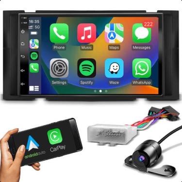 Imagem de Kit Som Carro Central Multimidia Android 2 Din Carplay Gps + Plug play