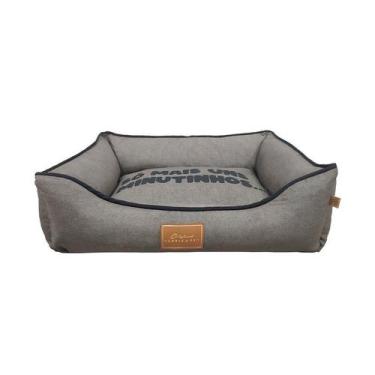 Imagem de Cama Fábrica Pet New Collection Cinza para Cães e Gatos - Tamanho G