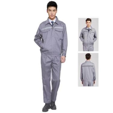 Imagem de Conjunto Uniforme Segurança Faixa Refletiva Profissional EPI Contruçao