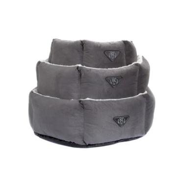 Imagem de Cama Hexa Moscou para Cachorro e Gato Pet - Bichinho Chic, Cinza, G