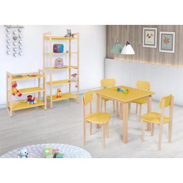Imagem de Conjunto Colorê Para Quarto Infantil Estante 75cm + Estante 150cm + Me