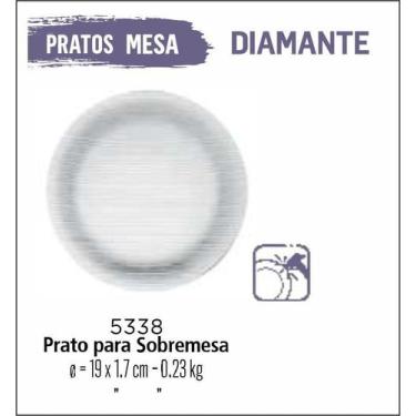 Imagem de Jogo De Prato Diamante 06 Prato Sobremesa - Lanche - Vidro - Duralex 