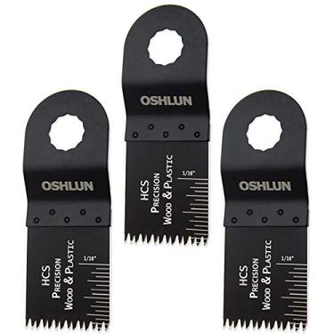 Imagem de Oshlun Lâmina de ferramenta oscilante MMR-1003 de precisão japonesa HCS para Rockwell ou Worx SoniCrafter Hex, pacote com 3