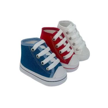 Imagem de Kit Com 3 Pares Sapatinho De Bebê Direto Da Fabrica do 13 Ao 18 - Drin