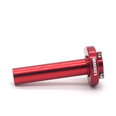 Imagem de nibbi Substituição universal de alto desempenho ajustável alumínio modificado CNC 7/20.3 cm acelerador do guidão do acelerador ajuste motocicleta scooter Atv Motorcross Dirt Bike Gy6 Scooter chinês