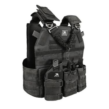 Imagem de Colete Tático Modular Plate Carrier + 5 Acessórios - J.A Rio Militar, 