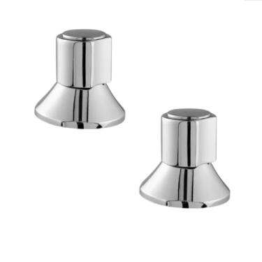 Imagem de Kit 2 Acabamentos Registro Padrão Docol Metal Cromado Pressão ou Gaveta