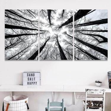 Imagem de Quadro Para Sala 120x60 Galhos Secos Arvore Mosaico Parede - IQuadros