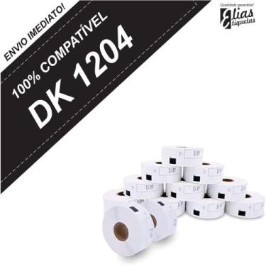 Imagem de 10 Rolos Dk 1204 - Etiqueta Compatível Dk 1204 - ELIAS ETIQUETAS