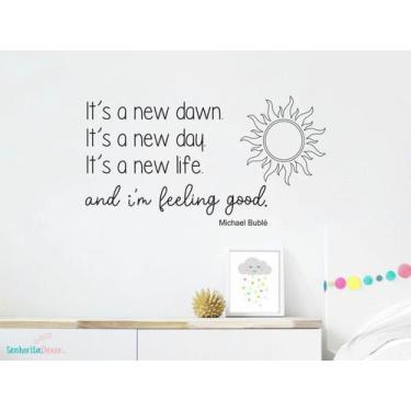 Imagem de adesivo de parede musica frase michel buble - Adesivos Kigrude