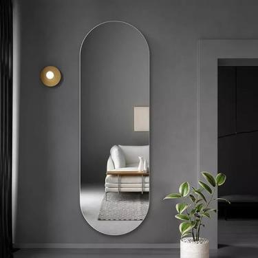 Imagem de Espelho Decorativo Lapidado Oval 50x100cm - Woodglass
