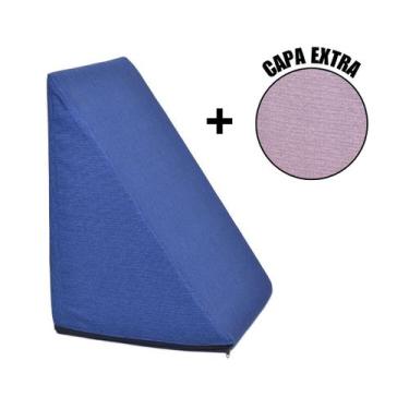 Imagem de Almofada Travesseiros Triangular Encosto Apoio Costas Repouso Leitura 