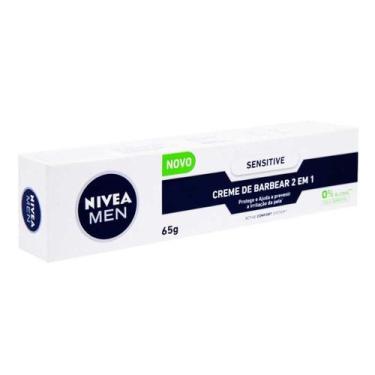 Imagem de Creme de Barbear 2 em 1 Sensitive 65g - Nivea Men, 1, 65g