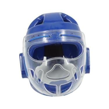 Imagem de Colaxi Karate chapelaria capa facial kickboxing resistente ao impacto sparring amortecimento adultos ventilados mma leve capacete de boxe, Xl