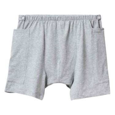Imagem de DURASIKO Calça feminina para urina, shorts de cateter, calça para cuidados com incontinência, bolsa de drenagem de urina, design de bolso duplo, roupas de cuidados para mulheres incontinentes