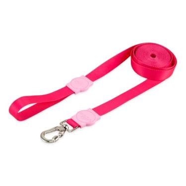 Imagem de Mood Pet Coleira Guia 10 Metros Para Cães Cachorro Adestramento Passeio Porte Grande Médio Pequeno (Rose, G)