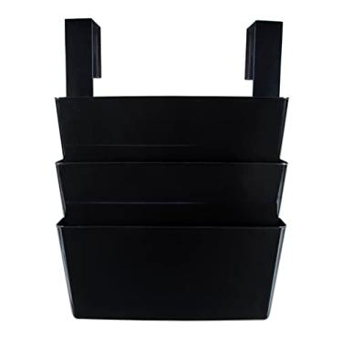 Imagem de Storex Arquivos de parede tamanho ofício, conjunto de 3 pacotes com ganchos divisórias, preto, caixa com 6 conjuntos (70316A06C)