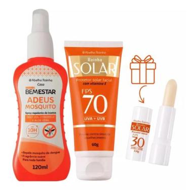 Imagem de Spray Repelente contra Mosquitos Bem Estar + Protetor Solar Facial 70 