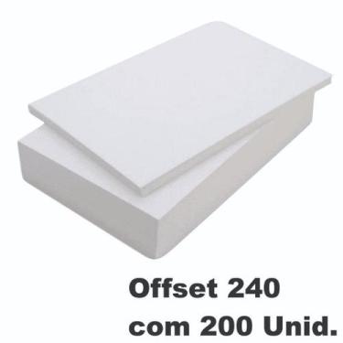 Imagem de Papel Offset 240g A4 Branco 210mmx 297mm - Chambril