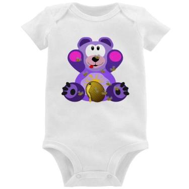 Imagem de Body Bebê Urso Mel - Foca na Moda, Branco, G