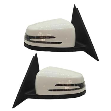 Imagem de Conjunto de capa de espelho retrovisor esquerdo e direito do carro compatível com Mercedes-Benz W212 E250 E300 E350 E400 E550 E63 AMG 2010-2016(Left and Right-01)