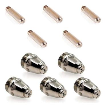 Imagem de Kit Consumíveis Tocha Corte Plasma Ag60 Sg55 Wsd60: 5 un. Bico - 5 un.