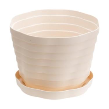 Imagem de XLWLLNJ Plant Plast Plastic Planter Warming Presente Moderno Combatão de Flores Pot de Semente de Pote de partida para o escritório da decorativa, Branco