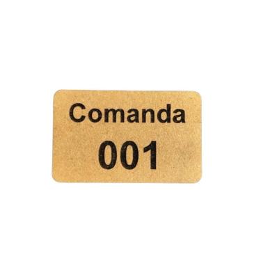 Imagem de Comanda Bar Restaurante Ecologicas C/ 50 Em Mdf 3mm Natural [f031]