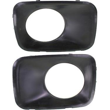 Imagem de I-Match Auto Parts — Bisel de reposição para lâmpada de neblina lateral do passageiro esquerdo e direito para Honda Pilot HO1038101 HO1039101 71107SZAA00ZZZZ 71102SZAA00ZZZZZ Preto conjunto de 2