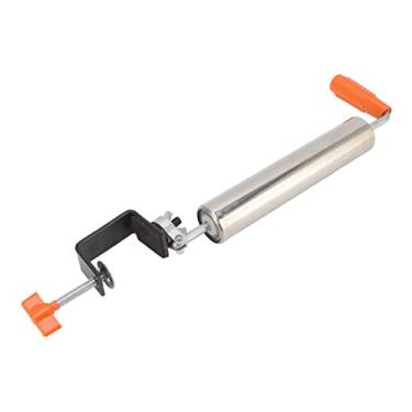 Imagem de Rolamento de rolamento de aço inoxidável rolo de massa fixa 360 ° Rotação para pão de pastelaria Smart rolando rotativo uso prático bom material melhor design prata (Grande)