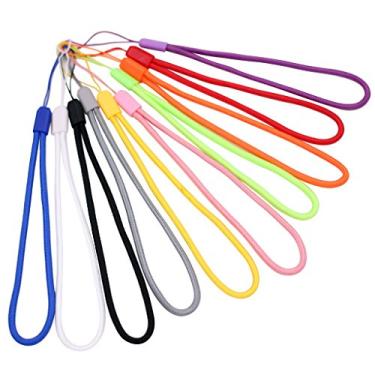 Imagem de Cordão de pulso de mão Xinway para pen drives USB, celular, chaves, chaveiros, Mp4, Mp3, pacote com 10, Multi-Colored