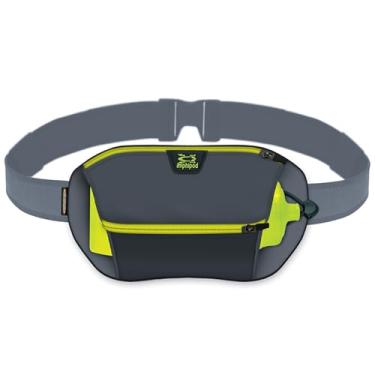 Imagem de Amphipod Pacote de garrafa Velocity Plus, cinto de armazenamento e hidratação, 5K/10K, Endurance & Ultra Running, masculino e feminino (590 ml), Carvão/Viz, one size