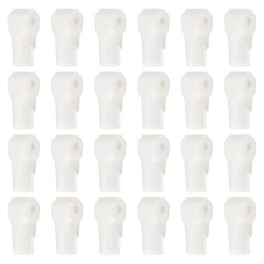 Imagem de PATIKIL Trava de trava de 6 mm, 25 ganchos para quadro de pegboard, travas de gancho anti-varredura e roubo, pinos de plástico para acessórios móveis, loja de roupas, exibição de segurança de varejo