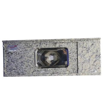 Imagem de Pia De Cozinha Granito 180cm Arabesco Master Cuba Simples Bege Arabesco