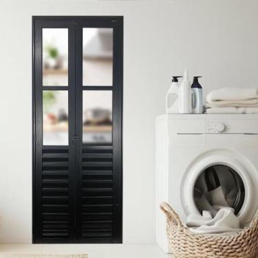 Imagem de Porta Camarão Palheta com Vidro Linha 25 210x80 Lado Esquerdo - Esquad