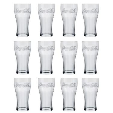 Imagem de Copo Contour Coca Cola Transparente 300ml 12 Unidades - Nadir 7150 - N