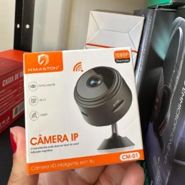 Imagem de Câmera Espiã A9 IP WiFi Mini HD 1080P, 360° Rotação, Visão Noturna, Controle por Aplicativo, 2,5cm