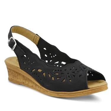 Imagem de Spring Step Sandália feminina Orella Slingback 2, Nobuck preto, 8.5