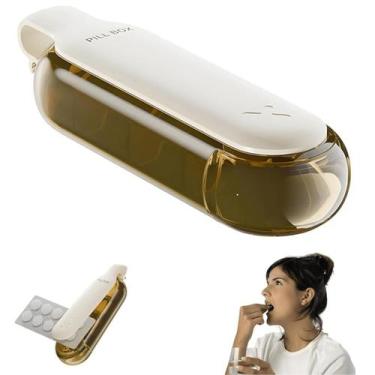 Imagem de Porta Comprimidos Caixa Porta Remédio Vitamina Com Extrator - Tatudebo