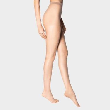 Imagem de Kit 2 Pares Meia Calça Fio 6 Invísivel Loba Lupo, GG, Natural