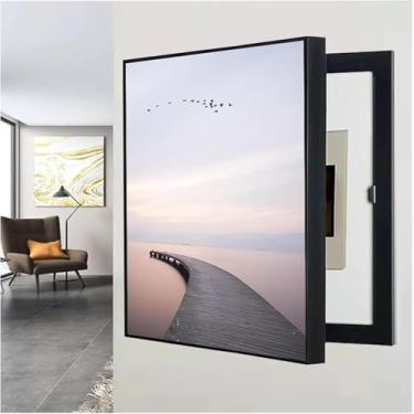 Imagem de Criativo Caixa Decoração Do Painel Elétrico Caixa Tampa Do Medidor Elétrico Interno Painel Elétrico Ocultar Pinturas Para Restaurante Sala De Estar Quarto, G, 30x40cm