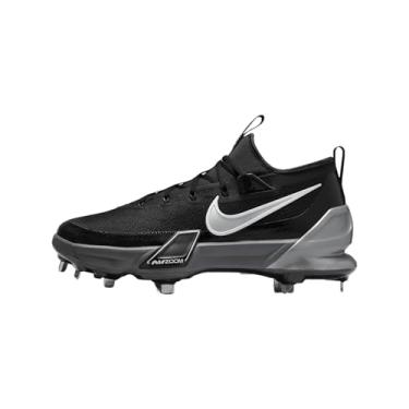 Imagem de Nike Chuteiras de beisebol Force Trout 9 Elite MCS (FZ8643-100, branco Summit/cânhamo/preto/pulseira real), Preto/Branco/Antracite/Prata Metálica, 45